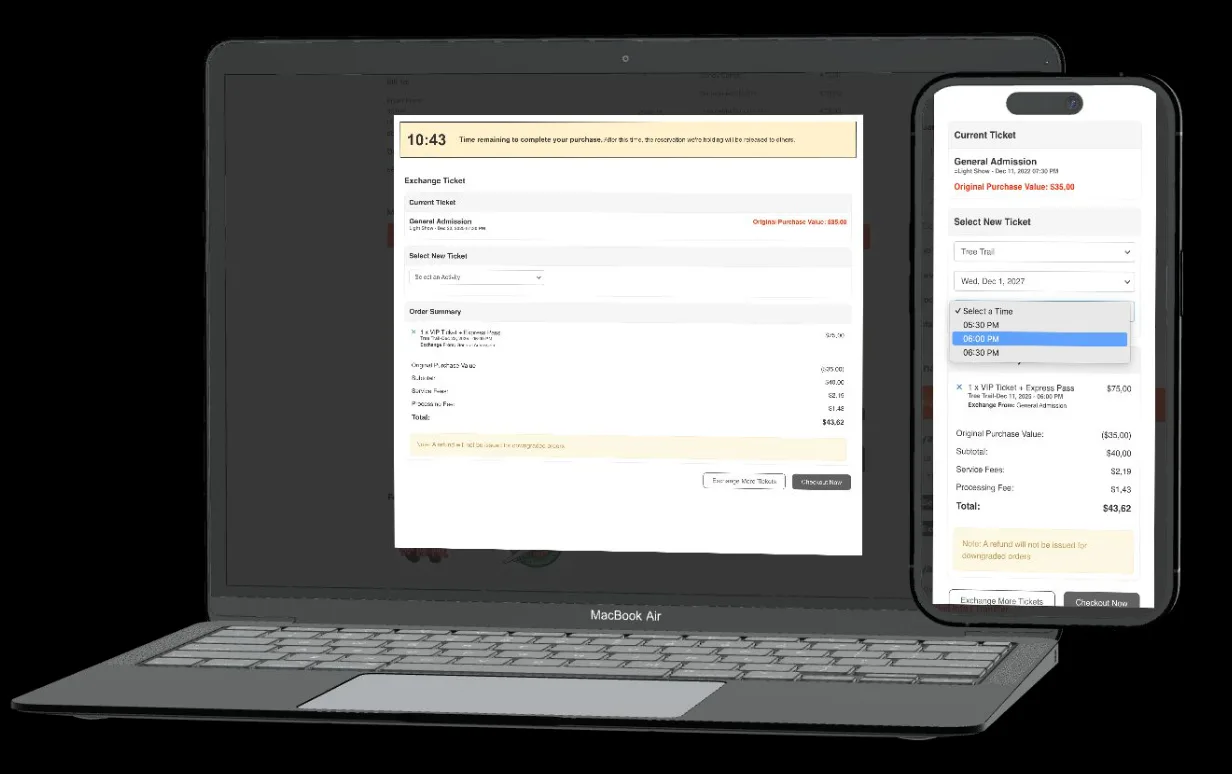 Listing a ticket at face value in EasyExchange